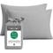 Show in main carousel: BedVoyage Melange Viscose from Bamboo Cotton Pillowcases, Silver, Standard, 2 count slide 2 of 8