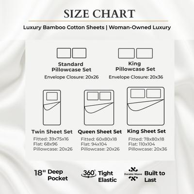 Show full view: BedVoyage Melange Viscose from Bamboo Cotton Bed Sheets, Snow, Queen slide 6 of 8