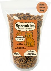 Sprankles Tasty Chicken Flavored Crunchy Cat Treats, 32-oz bag