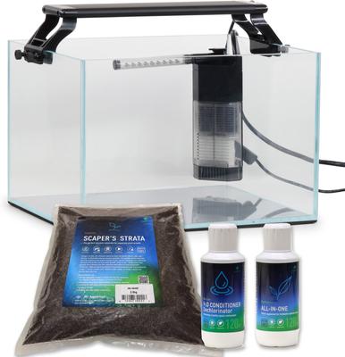 Show full view: AquaZen Rimless Desktop Freshwater Planted Tank Kit, 4-gal slide 4 of 6