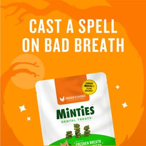 Minties Salmon Flavored Cat Dental Treats, 10-oz bag