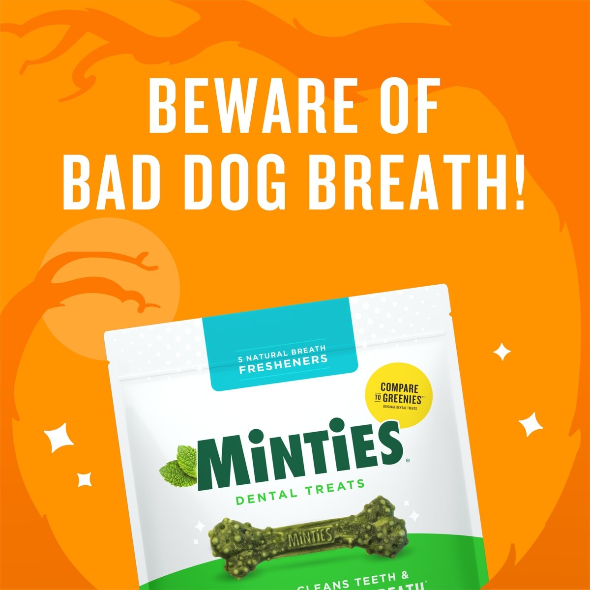 MINTIES Medium Mint Flavored Dental Treats for Dogs, 25-50 lbs, 16