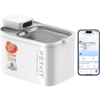 PETKIT PETKIT Eversweet Max 2 Cordless UVC Smart Cat Water Fountain, 3-l