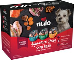 Nulo Signature Stews Variety Pack Grain-Free Small Breed Wet Dog Food, 2.8-oz cup, case of 12