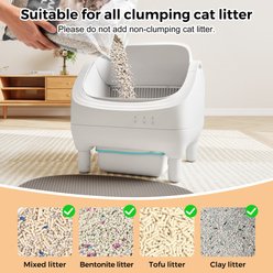 Coziwow Open-Top Smart Self Cleaning App Control Cat Litter Box, 23.8-lb bag slide 2 of 7