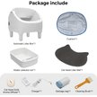 Show in main carousel: Coziwow Open-Top Smart Self Cleaning App Control Cat Litter Box, 23.8-lb bag slide 7 of 7