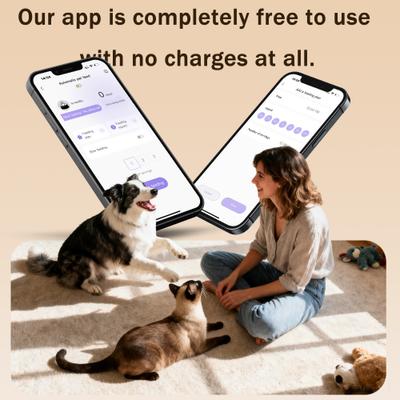 Show full view: ONIZOOMI Smart Stainless Steel Bowl 2.4G Automatic Cat & Dog Feeder, Black, 25-Cup slide 10 of 12