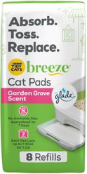 Tidy Cats Breeze Garden Grove Scented Cat Pad, 8 count