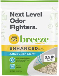 Tidy Cats Breeze Cat Litter Enhanced Pellets Refill, 3.5-lb bag