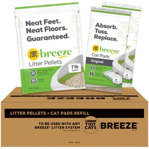 Tidy Cats Breeze Cat Pads & Litter Pellets Bundle Pack, 7.91-lb box