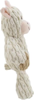 Show full view: Linzy Toys Cow Squeaky Plush Dog Toy, White, 12-in slide 6 of 7