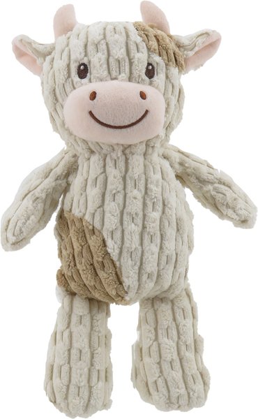 Show full view: Linzy Toys Cow Squeaky Plush Dog Toy, White, 12-in slide 1 of 5