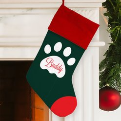 PGS Christmas Paw Sublimated Personalized Pet Stocking, Red Cuff, 19 x 7-in slide 2 of 2
