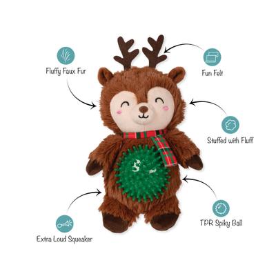 Show full view: Fringe Studio Christmas Rein It In, Pal! Plush Dog Toy slide 2 of 4