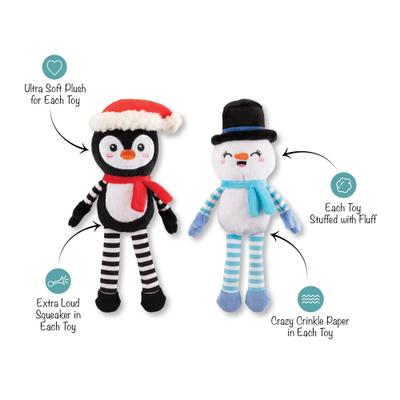 Show full view: Fringe Studio Christmas Ultimate Chillers Plush Dog Toy slide 2 of 3