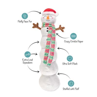 Show full view: Fringe Studio Christmas Snowball Party Plush Dog Toy slide 2 of 3