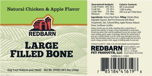 Show full view: Redbarn Filled Bone Natural Chicken & Apple Flavor Chew Dog Treat, Large, 8-oz slide 8 of 12