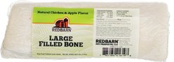 Redbarn Filled Bone Natural Chicken & Apple Flavor Chew Dog Treat, Large, 8-oz