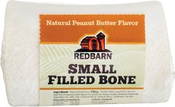 Redbarn Filled Bone Natural Peanut Butter Flavor Chew Dog Treat, Small, 3.5-oz