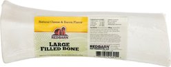 Redbarn Filled Bone Natural Cheese & Bacon Flavor Chew Dog Treat, Large, 8-oz
