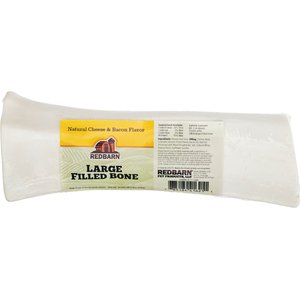 Redbarn Filled Bone Natural Cheese & Bacon Flavor Chew Dog Treat, Large, 8-oz