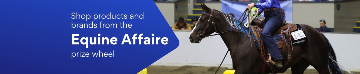 Shop products and brands from the Equine Affaire prize wheel