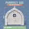 Show in main carousel: Purrfect Portal Fairy Plastic Interior Cat Door, White, Large slide 6 of 7