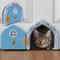 Show in main carousel: Purrfect Portal Fairy Plastic Interior Cat Door, Blue, Large slide 1 of 7