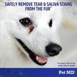 Pet MD Dog Tear Stain Remover Wipes, 60 count slide 2 of 5