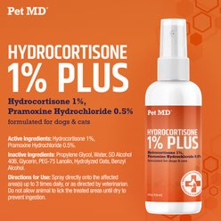 Pet MD Hydrocortisone Plus Hot Spot Relief Dog Spray, 4-oz slide 2 of 8