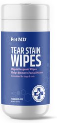 Pet MD Dog Tear Stain Remover Wipes, 60 count