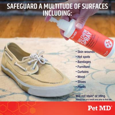 Show full view: Pet MD No Chew Dog & Cat Deterrent Spray, 8-fl oz slide 3 of 6