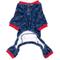 Show in main carousel: The Worthy Dog Christmas Polyster Ski Pullover Dog Pajamas, Navy, X-Large slide 3 of 3