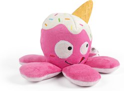 Buddy Buddy 2-in-1 Interactive Crinkle Dog Plush Toy, 8-in, Octopus, Pink