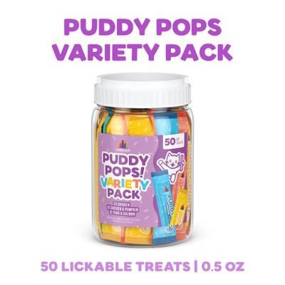 Show full view: Weruva Puddy Pops Variety Pack Lickable Cat Treat, 50 count slide 3 of 11