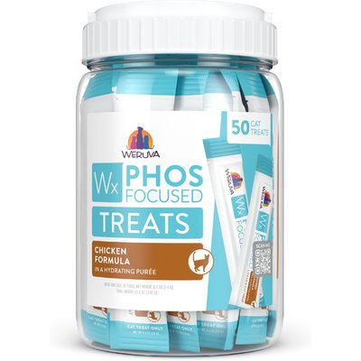 Weruva Weruva Wx Phos Focused Chicken Formula Grain-Free Lickable Cat Treats, 0.5-oz tube, 50 count