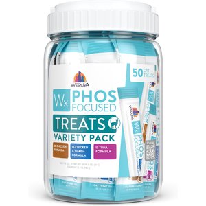 Weruva Wx Phos Focused Variety Pack Lickable Cat Treat, 50 count