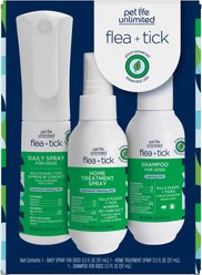 Pet Life Unlimited Flea & Tick 3-Step Kit for Dogs