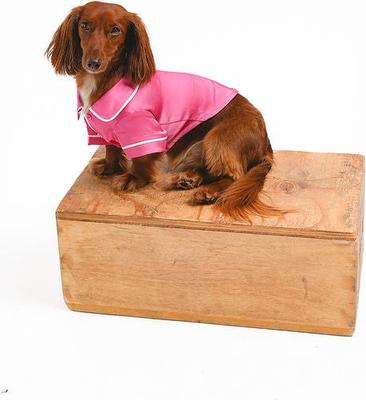 Show full view: Both Tails Dog Pajamas, Pink, Small slide 3 of 9