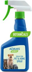 Adams Botanicals Flea & Tick Pet & Home Spray, 16-fl oz bottle