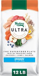 Nutro Ultra Puppy High Protein Trio of Proteins Chicken, Lamb & Salmon Dry Dog Food, 12-lb bag