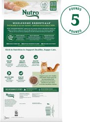 Nutro Wholesome Essentials Chicken & Brown Rice Recipe Senior Dry Cat Food, 5-lb bag slide 2 of 9