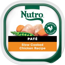 Nutro Grain-Free Slow Cooked Chicken Recipe Adult Pate Dog Food Trays, 3.5-oz, case of 24