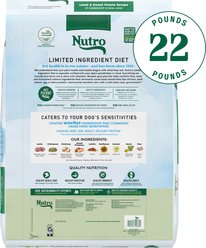 Nutro Limited Ingredient Diet Adult Large Breed Sensitive Support with Real Lamb & Sweet Potato Grain-Free Dry Dog Food, 22-lb bag slide 2 of 9