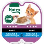 Nutro Perfect Portions Kitten Whitefish & Salmon Recipe Pate Wet Cat Food, 2.6-oz, case of 24 twin-packs