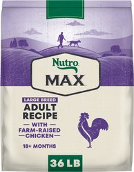 Nutro Max Adult Large Breed Farm-Raised Chicken Recipe Natural Dry Dog Food, 36-lb bag