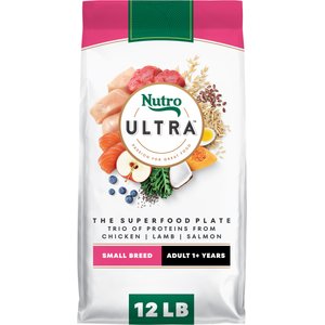 Nutro Ultra Adult Small Breed High Protein Trio of Proteins Chicken, Lamb & Salmon Dry Dog Food, 12-lb bag
