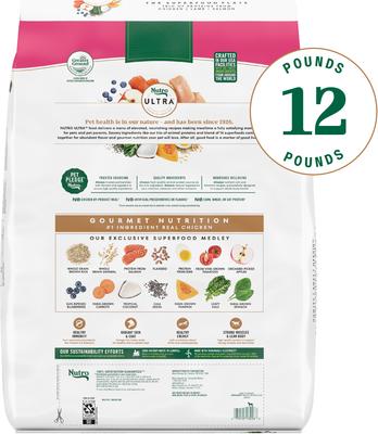Show full view: Nutro Ultra Adult Small Breed Weight Management High Protein Chicken, Lamb & Salmon Dry Dog Food, 12-lb bag slide 3 of 11