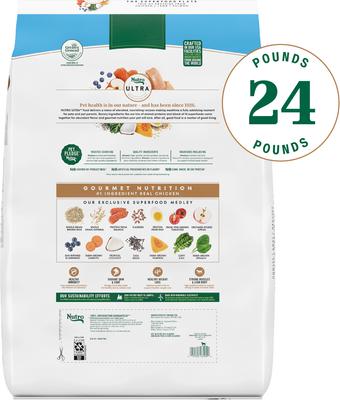 Show full view: Nutro Ultra Adult Weight Management Chicken, Lamb & Salmon Recipe Dry Dog Food, 24-lb bag slide 3 of 11
