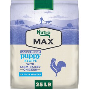 Nutro Max Puppy Large Breed Farm-Raised Chicken Recipe Natural Dry Dog Food, 25-lb bag